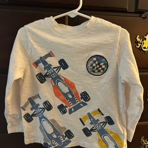 GAP Toddler White Long Sleeve Shirt